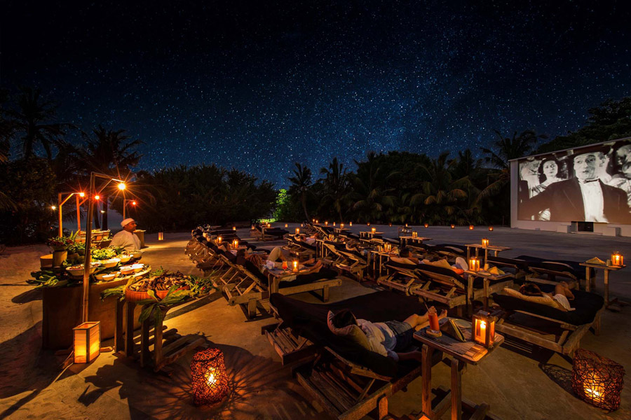 Soneva Fushi Cinema Paradiso on the Beach