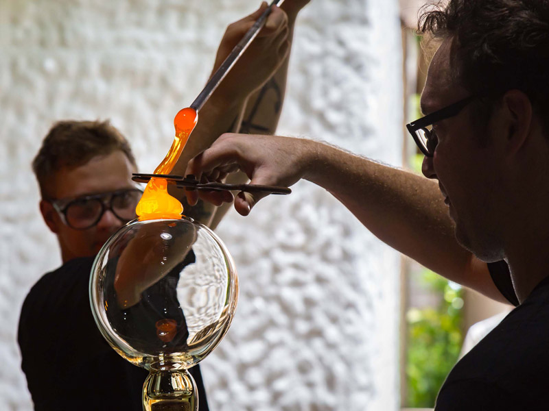 Soneva Fushi making glass