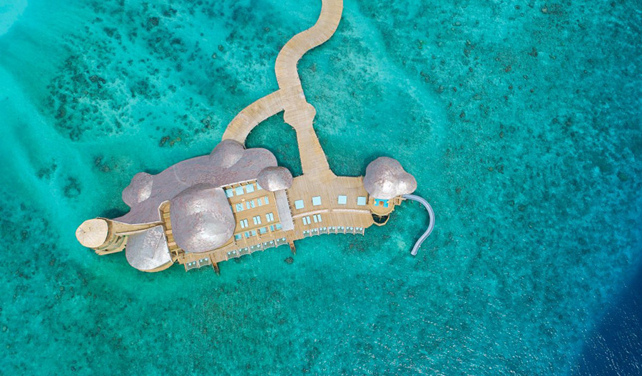 Soneva Fushi Maldives out-of-the Blue overwater restaurants and bars
