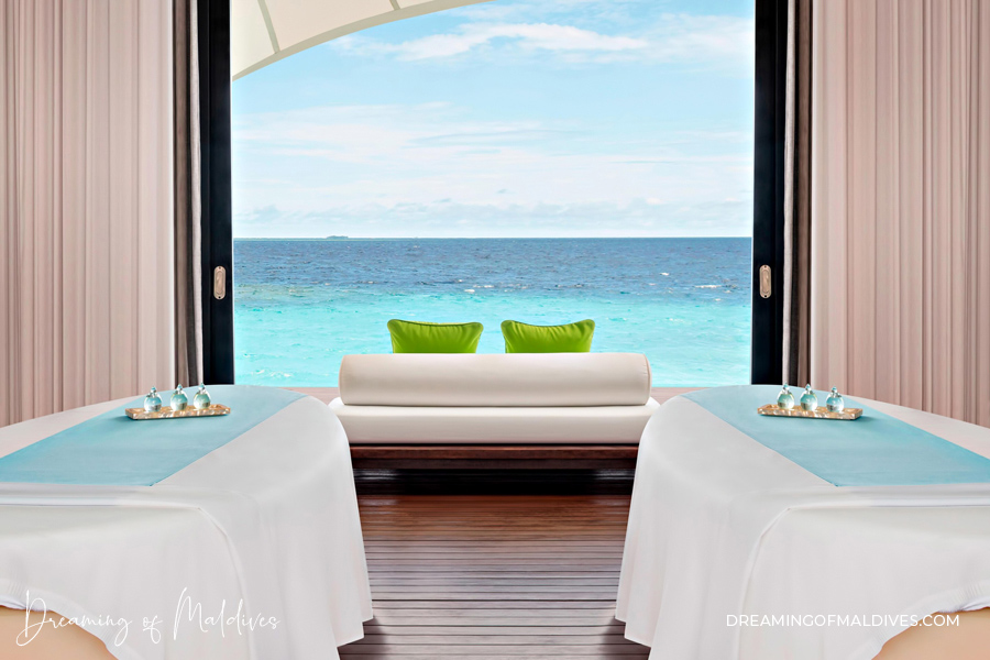 Overwater treatment villa at AWAY Spa. W Maldives