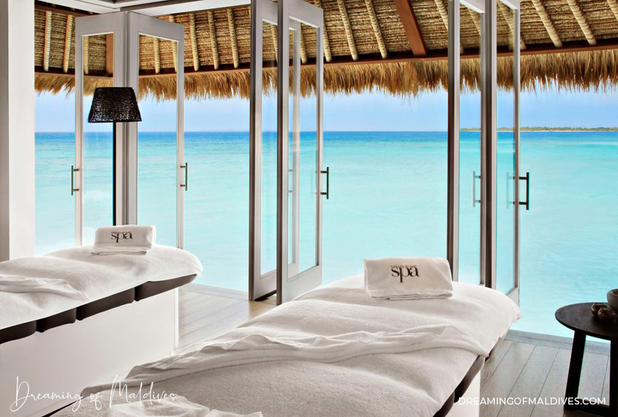 overwater massage with lagoon views in Maldives The Spa By Guerlain At Cheval Blanc Randheli