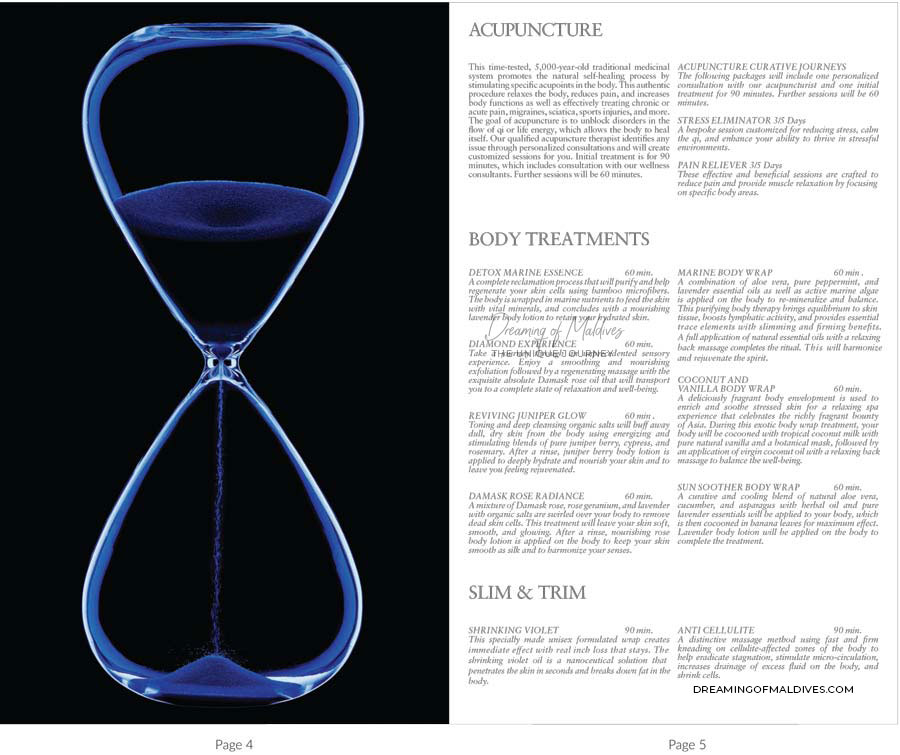 IRIDIUM SPA Massages and Treatment St Regis Maldives