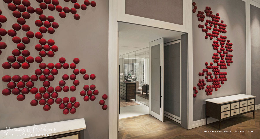 The 1947 restaurant Interior Design by Denniston cheval Blanc Randheli