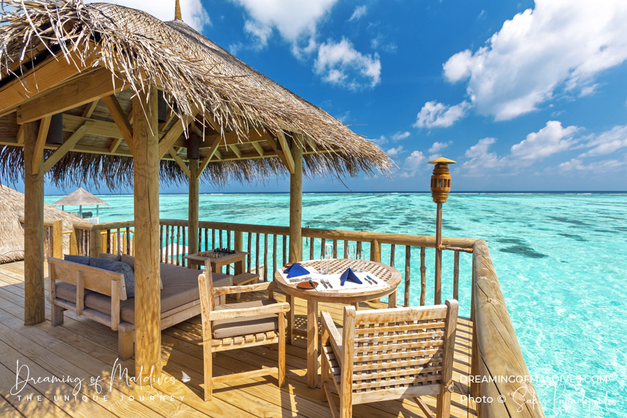 Endless ocean view from the private reserve rooftop terrace