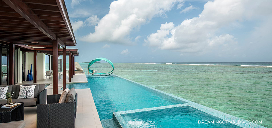 The Two Bedroom Ocean Pool Pavilion Infinity pool View lagoon