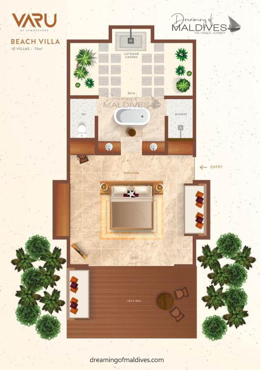 Varu by Atmosphere Beach Villa Floor Plan