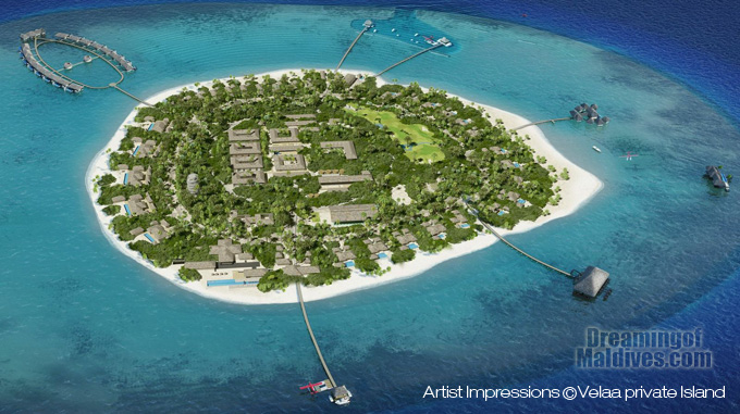 Velaa Private Island Maldives - Aerial view