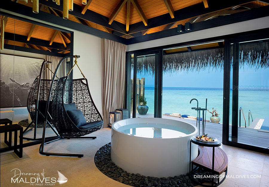 bathroom Sunrise Pool Villa - velaa private island Sunrise Water Pool Villa