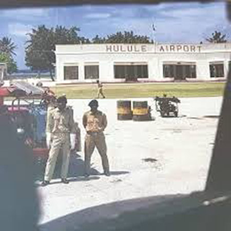 Vintage photo of Hulhule airport in the 70’s