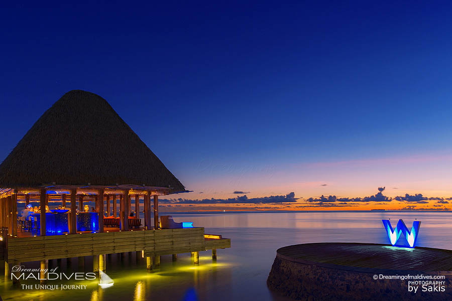 W Maldives restaurants bars avis