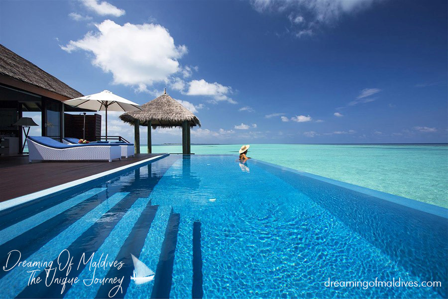 Water Villa with Pool at Velassaru Maldives.