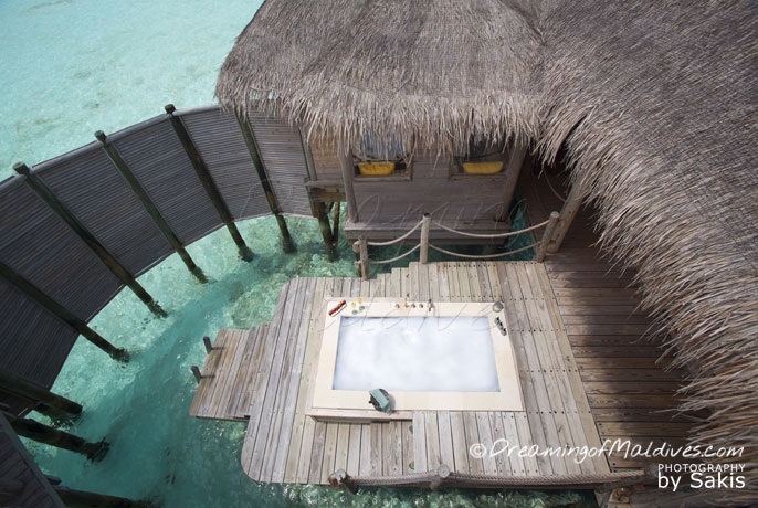 The Jaccuzzi at world largest water villa maldives private reserve resort gili lankanfushi